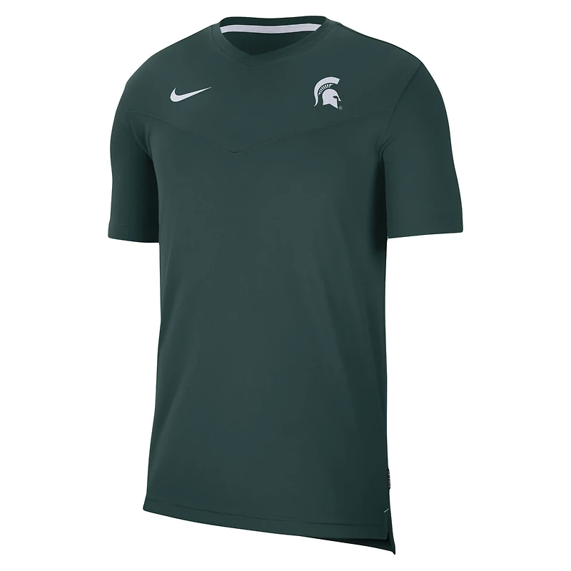 Nike Michigan State Spartans 2022 Coaches UV Performance T-Shirt
