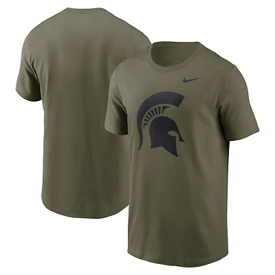 Nike Michigan State Spartans 2024 Military Appreciation Tonal Logo Performance T-Shirt