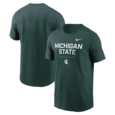Nike Michigan State Spartans 2025 Courtside Basketball Performance T-Shirt