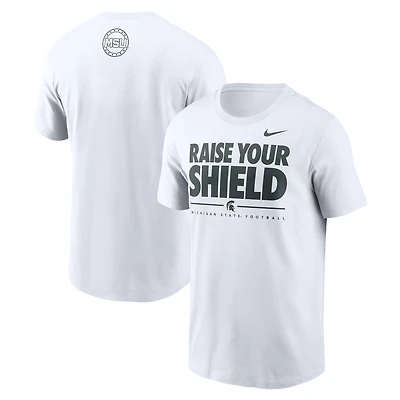 Nike Michigan State Spartans 2025 Football Fan Raise Your Shield T-Shirt