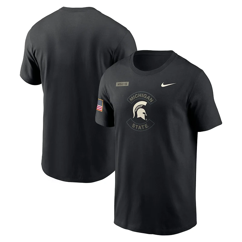 Nike Michigan State Spartans 2025 Military Appreciation Performance T-Shirt
