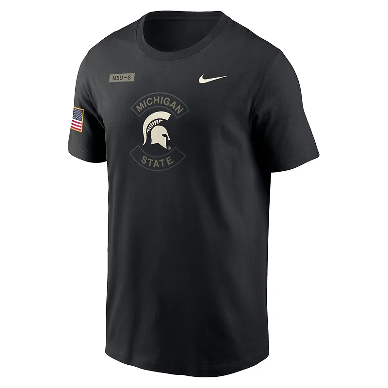 Nike Michigan State Spartans 2025 Military Appreciation Performance T-Shirt