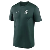 Nike Michigan State Spartans 2025 Sideline Small Logo Legend Performance T-Shirt
