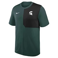 Nike Michigan State Spartans 2025 Sideline UV Performance Coach T-Shirt