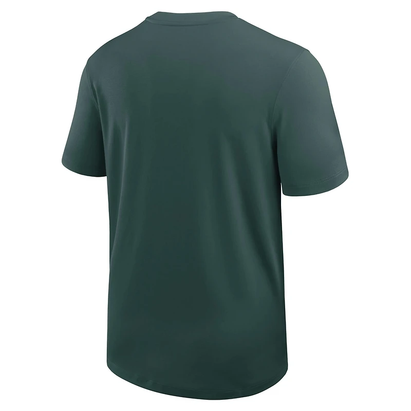 Nike Michigan State Spartans 2025 Sideline UV Performance Coach T-Shirt