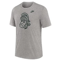 Nike Michigan State Spartans Blitz Evergreen Legacy Primary Tri-Blend T-Shirt