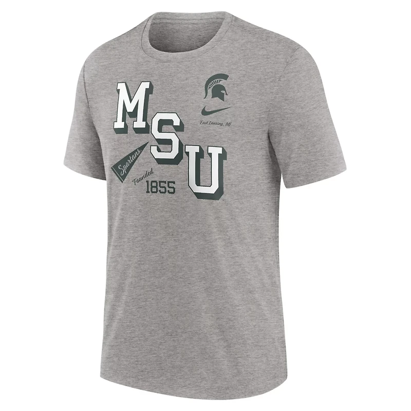 Nike Michigan State Spartans Blitz Roll Call Tri-Blend T-Shirt