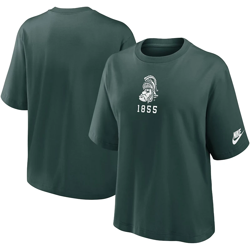 Nike Michigan State Spartans Boxy Legacy Established T-Shirt