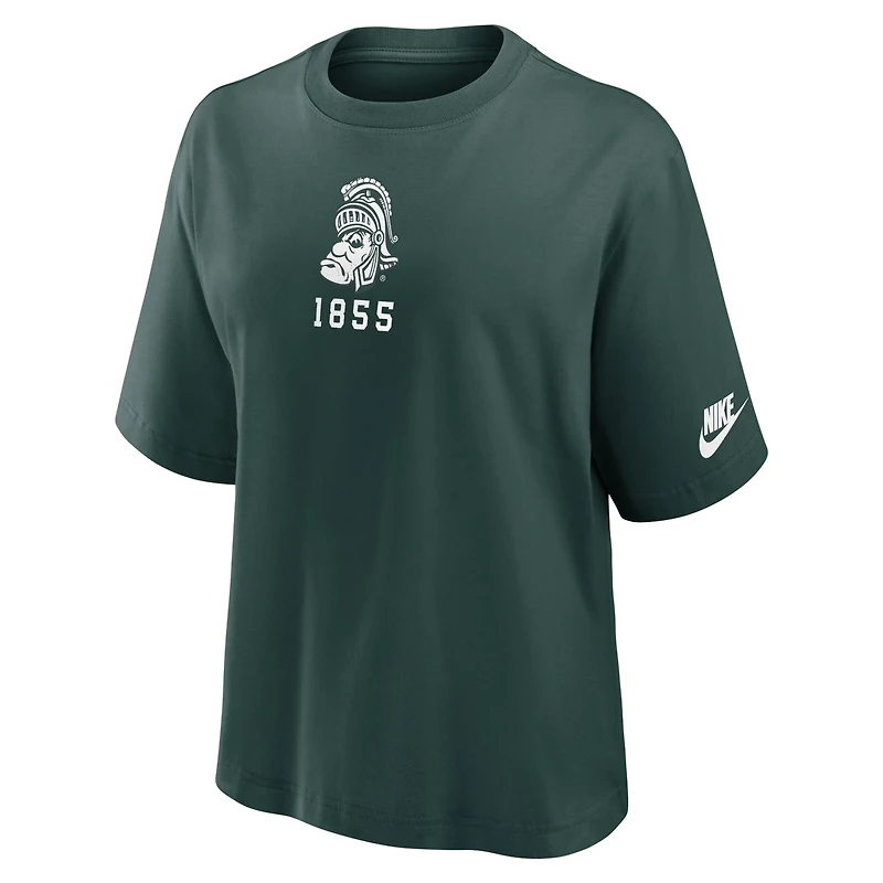Nike Michigan State Spartans Boxy Legacy Established T-Shirt
