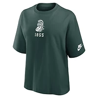 Nike Michigan State Spartans Boxy Legacy Established T-Shirt