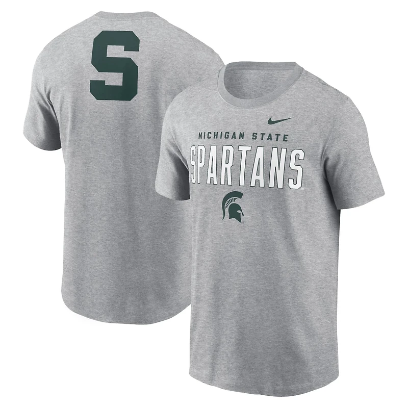 Nike Michigan State Spartans Campus 2-Hit Primary Mascot T-Shirt