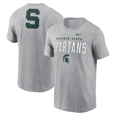 Nike Michigan State Spartans Campus 2-Hit Primary Mascot T-Shirt