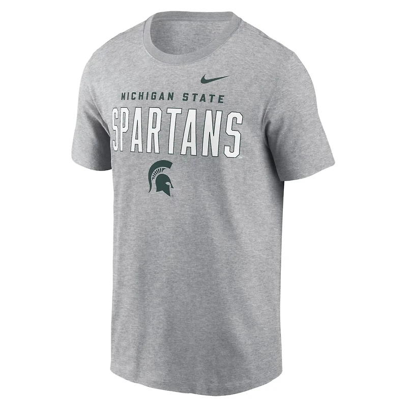 Nike Michigan State Spartans Campus 2-Hit Primary Mascot T-Shirt