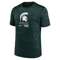 Nike Michigan State Spartans Campus Center Block Velocity Performance T-Shirt