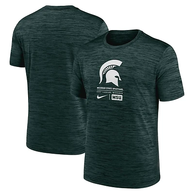 Nike Michigan State Spartans Campus Center Block Velocity Performance T-Shirt