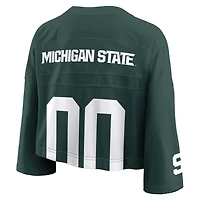 Nike Michigan State Spartans Cropped Mesh Dri-FIT Fashion Jersey