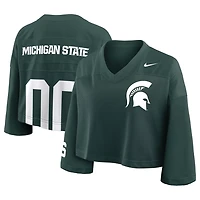 Nike Michigan State Spartans Cropped Mesh Dri-FIT Fashion Jersey