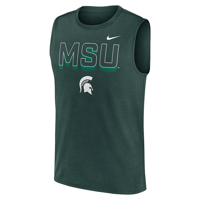 Nike Michigan State Spartans Primetime Tricode Legend Performance Tank Top