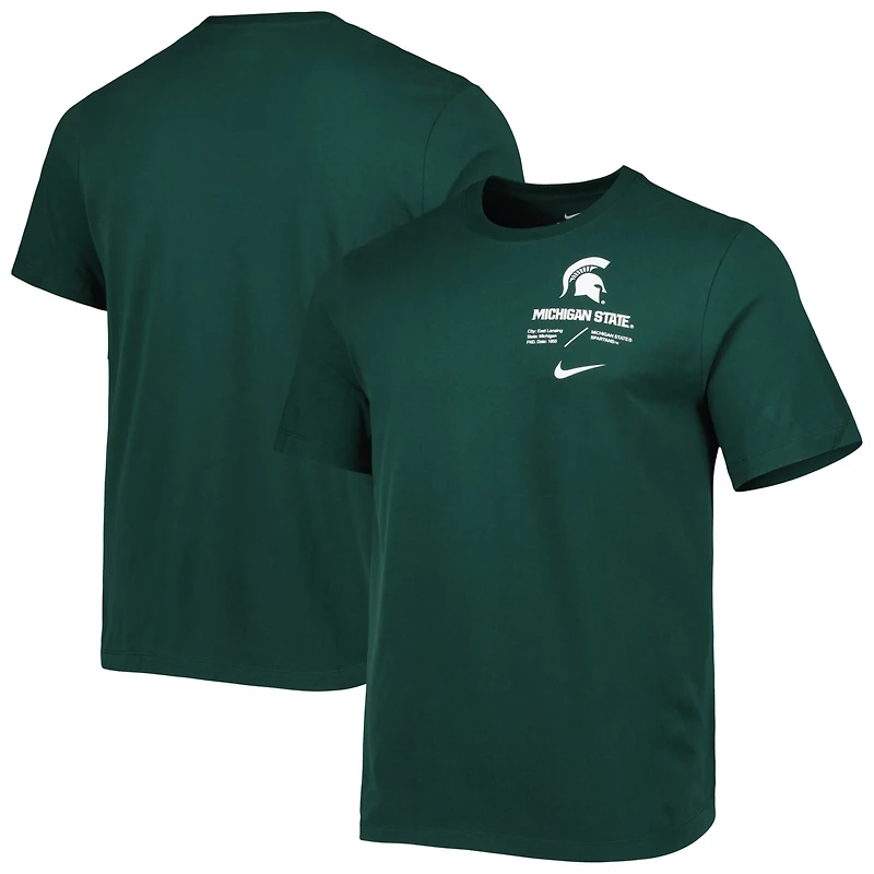 Nike Michigan State Spartans Team Practice Performance T-Shirt