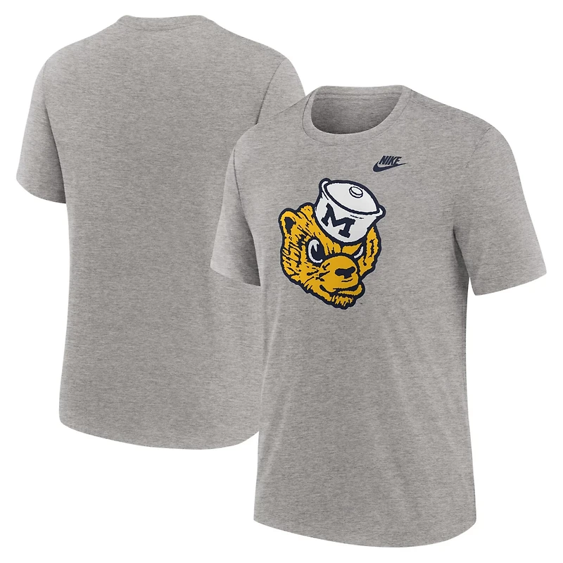 Nike Michigan Wolverines Blitz Evergreen Legacy Primary Tri-Blend T-Shirt