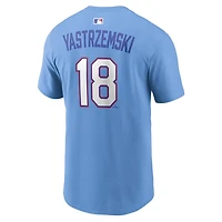Nike Mike Yastrzemski Light Atlanta Braves 2026 City Connect Name  Number T-Shirt