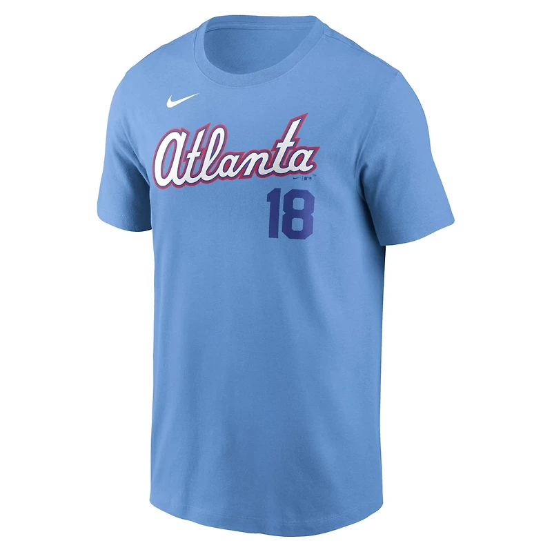 Nike Mike Yastrzemski Light Atlanta Braves 2026 City Connect Name Number T-Shirt