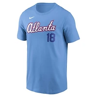 Nike Mike Yastrzemski Light Atlanta Braves 2026 City Connect Name  Number T-Shirt