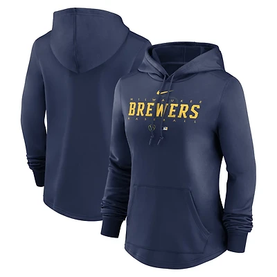Nike Milwaukee Brewers Authentic Collection Pregame Performance Pullover Hoodie