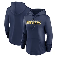 Nike Milwaukee Brewers Authentic Collection Pregame Performance Pullover Hoodie