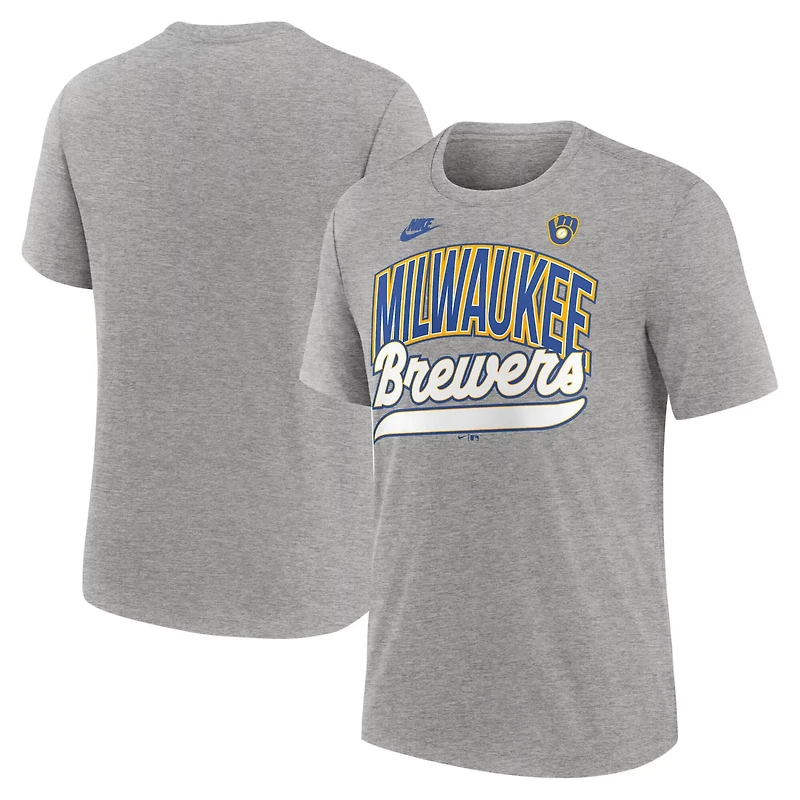 Nike Milwaukee Brewers Cooperstown Collection Retro Tri-Blend T-Shirt