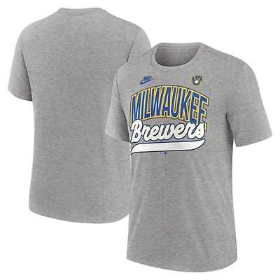 Nike Milwaukee Brewers Cooperstown Collection Retro Tri-Blend T-Shirt