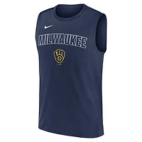 Nike Milwaukee Brewers Knockout Performance Muscle Tank Top