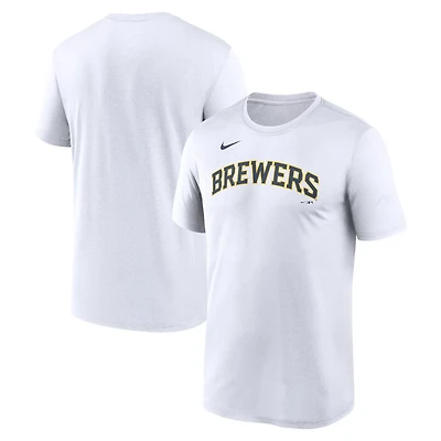Nike Milwaukee Brewers New Legend Wordmark Dri-FIT T-Shirt