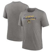 Nike Milwaukee Brewers We Are All Tri-Blend T-Shirt