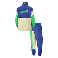 Nike Milwaukee Bucks 2023/24 City Edition Courtside Starting Five Full-Zip Jacket  Pants Set