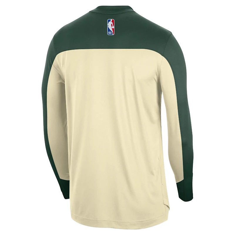 Nike Milwaukee Bucks 2024 25 Authentic Pre-Game Legend Long Sleeve Shooting Shirt