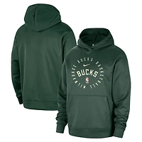 Nike Milwaukee Bucks 2024 25 Spotlight On-Court Practice Performance Pullover Hoodie