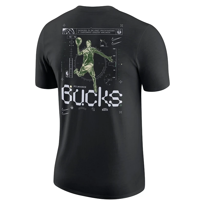 Nike Milwaukee Bucks Courtside Air Traffic Control Max90 T-Shirt