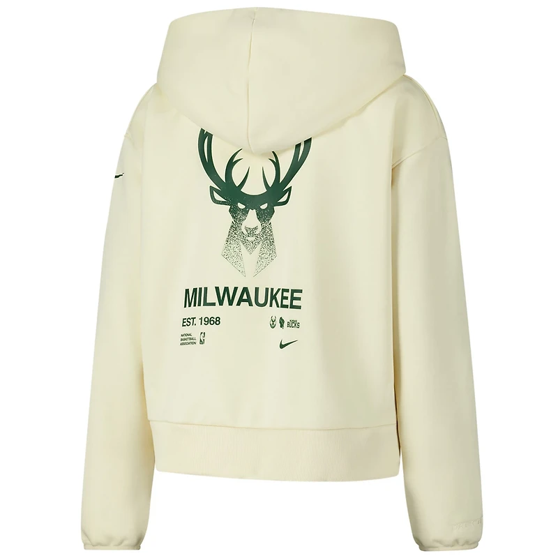 Nike Milwaukee Bucks Courtside Standard Issue Performance Pullover Hoodie