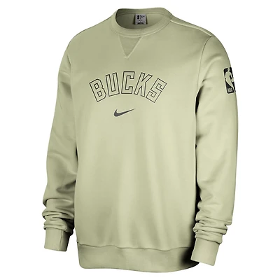Nike Milwaukee Bucks Courtside Standard Issue Performance Pullover Sweatshirt