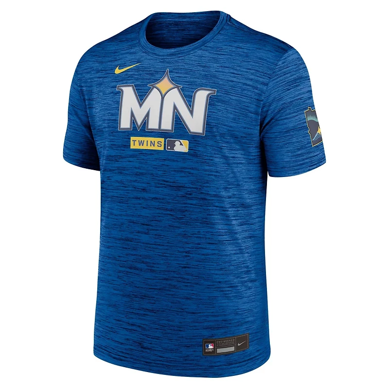 Nike Minnesota Twins Authentic Collection City Connect Velocity Dri-FIT T-Shirt