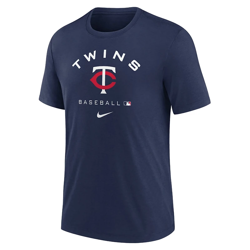 Nike Minnesota Twins Authentic Collection Tri-Blend Performance T-Shirt