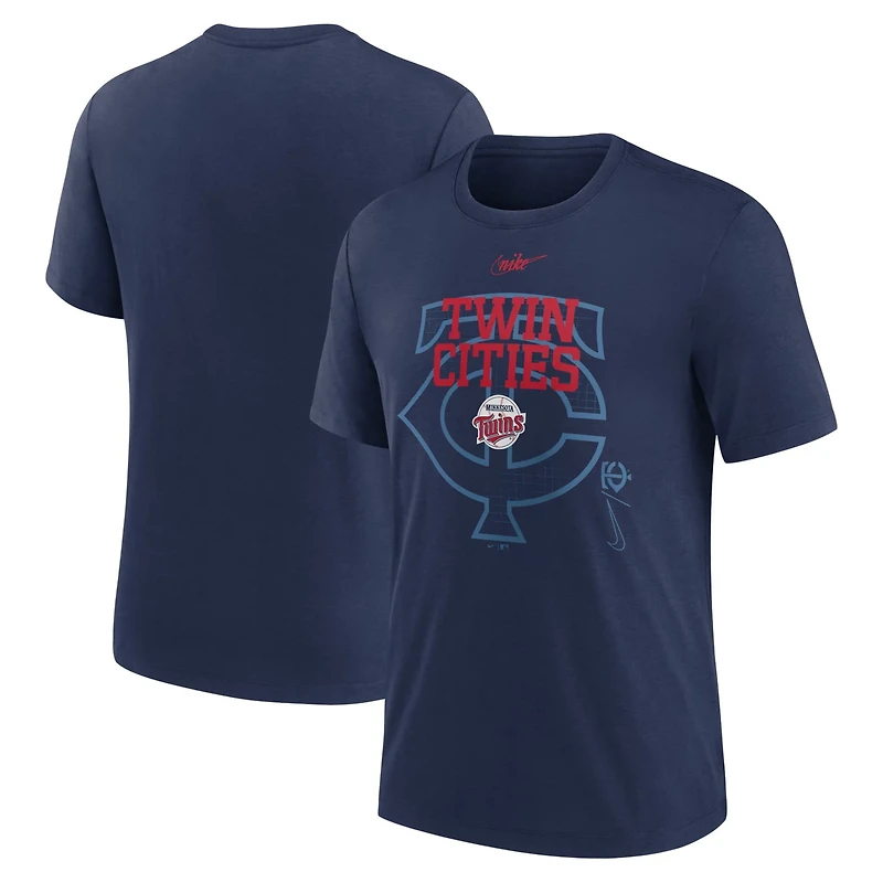 Nike Minnesota Twins Rewind Retro Tri-Blend T-Shirt