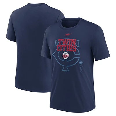 Nike Minnesota Twins Rewind Retro Tri-Blend T-Shirt