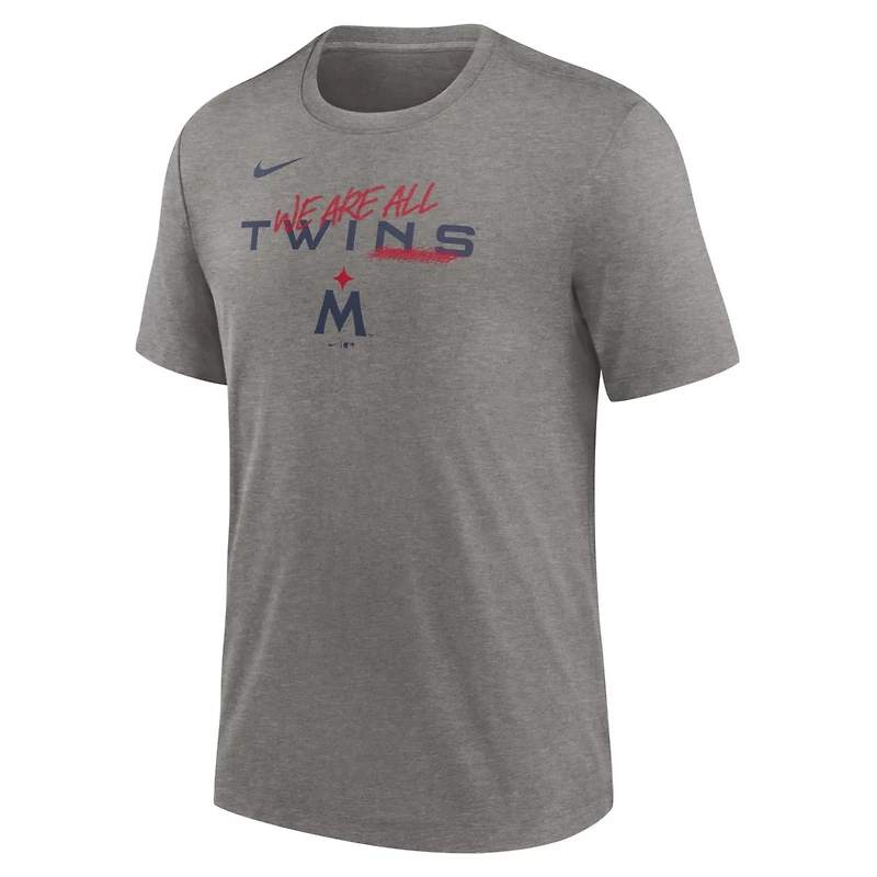 Nike Minnesota Twins We Are All Tri-Blend T-Shirt