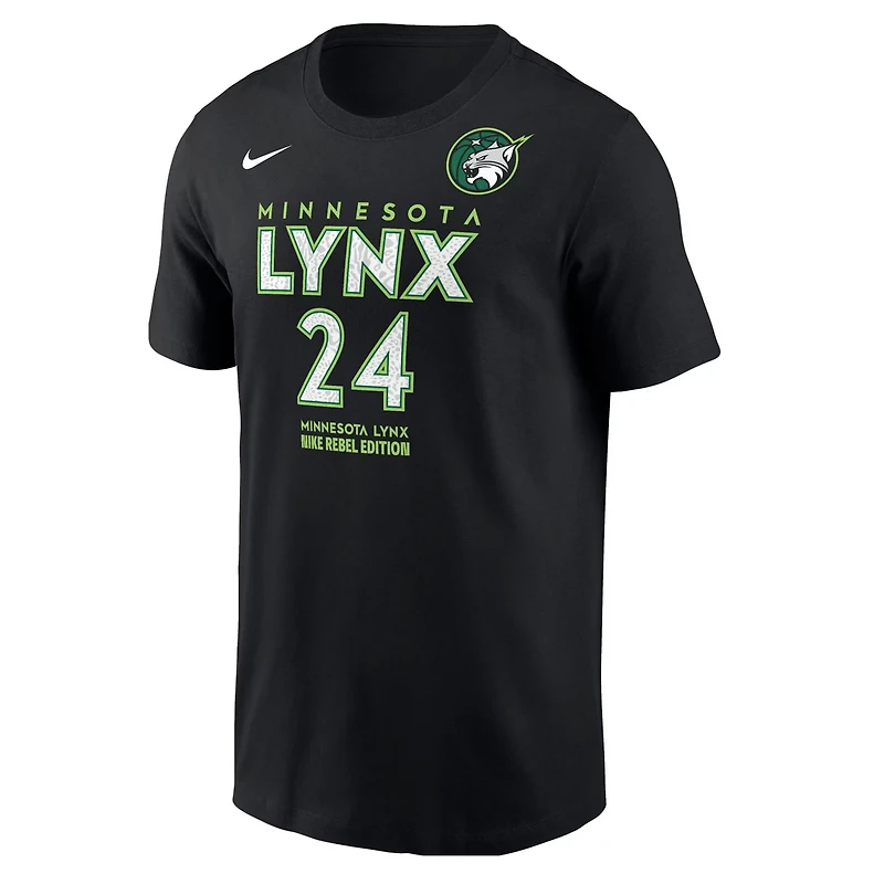 Nike Napheesa Collier Minnesota Lynx Rebel Edition Name  Number T-Shirt