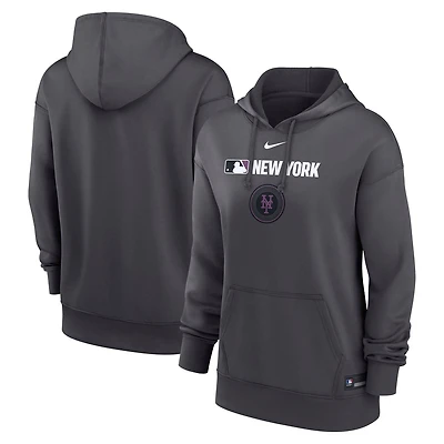 Nike New York Mets Authentic Collection City Connect Performance Pullover Hoodie