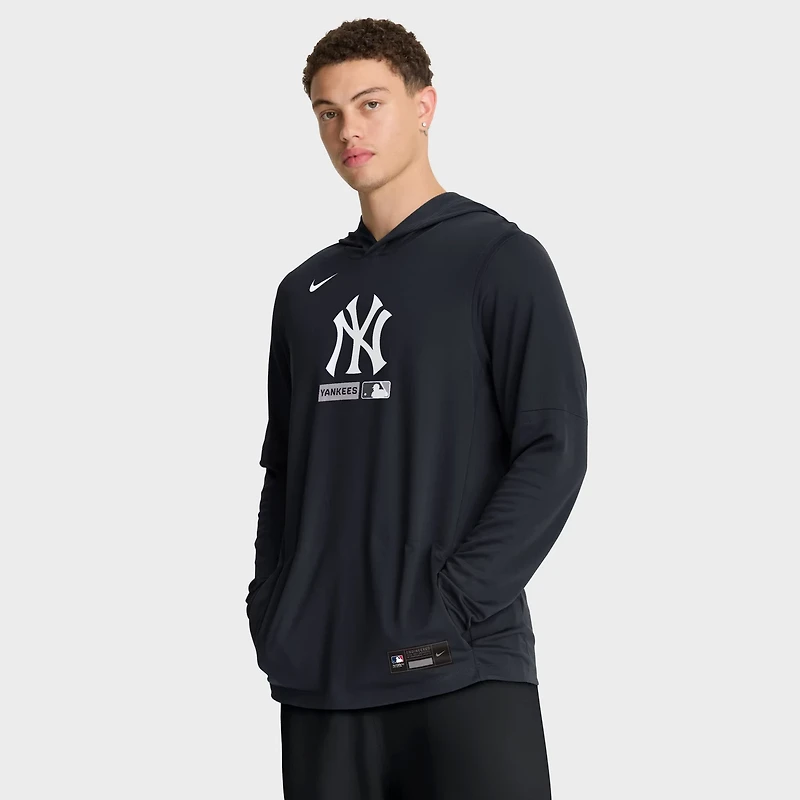 Nike New York Yankees Authentic Collection Dri-FIT Long Sleeve Hooded T-Shirt