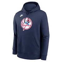 Nike New York Yankees Cooperstown Collection Logo Club Pullover Hoodie