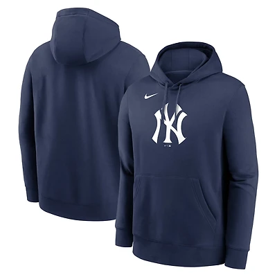 Nike New York Yankees Logo Club Fleece Pullover Hoodie
